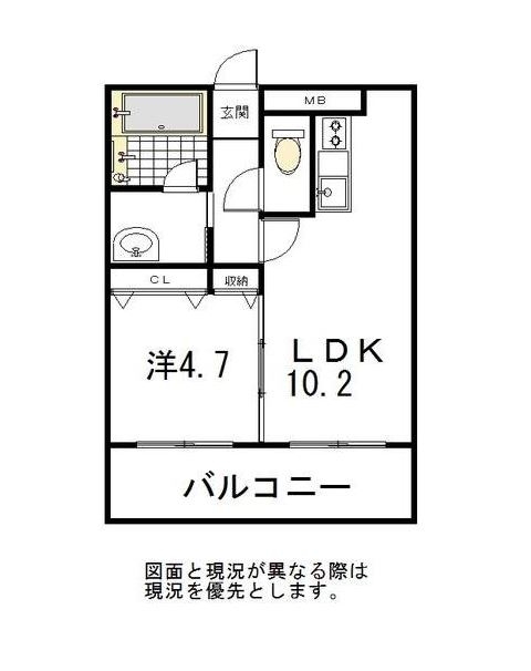 博多ブライトンハウス2303号室-間取り