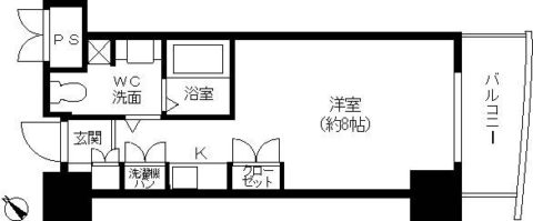 1008号室-間取り