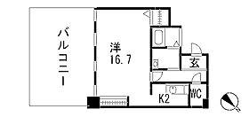 クレスティ博多501号室-間取り