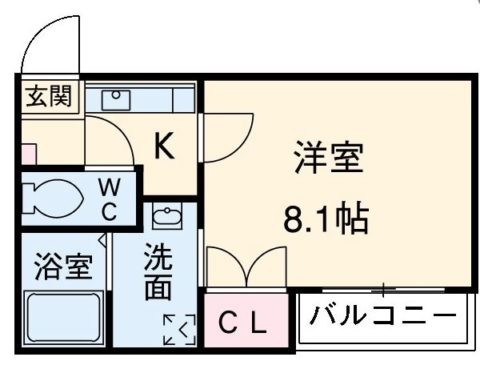 リブレアコート壱番館103号室-間取り