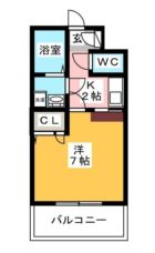 エンクレスト博多 - 所在階***階の間取り図 2381