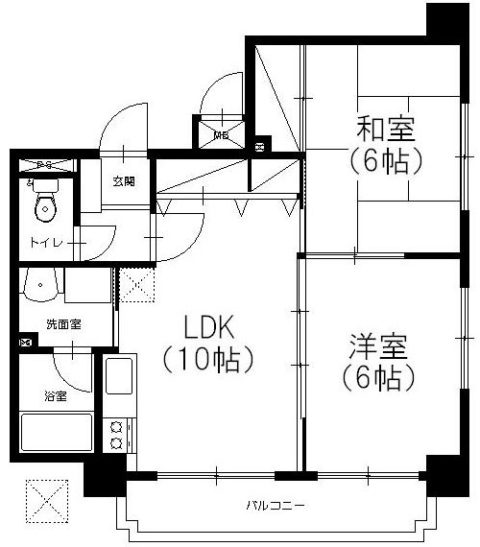 アミッドグリーン大濠弐番館101号室-間取り