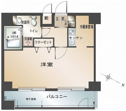 エンクレスト博多駅前901号室-間取り