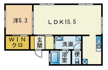 ヤスニシビル406号室-間取り