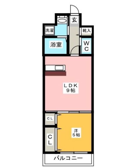 エンクレスト博多駅南II806号室-間取り