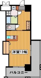 ロイヤル渡辺通II - 所在階***階の間取り図 2419