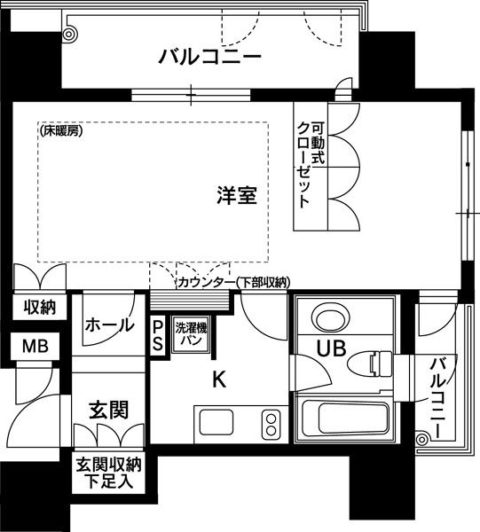 グランドメゾン赤坂門504号室-間取り