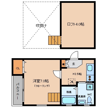 harmonie博多102号室-間取り