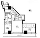 グランアルト天神タワー - 所在階 の間取り図