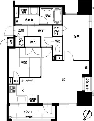 アメックス赤坂門タワー702号室-間取り