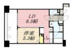 アクタス大手門パークシティ - 所在階***階の間取り図 2500