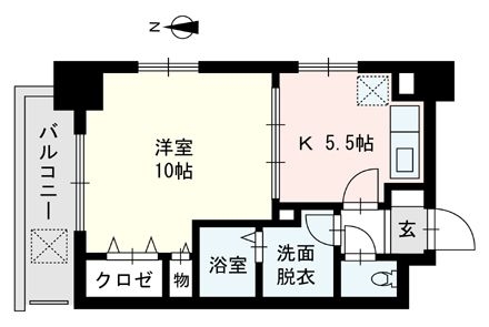 ＧＨ舞鶴303号室-間取り