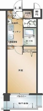 エンクレスト大手門II - 所在階 の間取り図