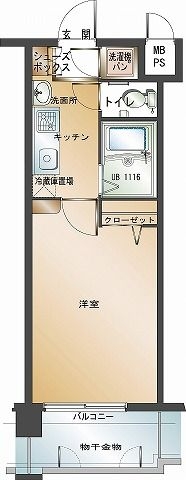 エンクレスト大手門II209号室-間取り