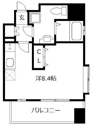 浄水プレイス1301号室-間取り