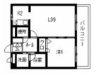 カルティス天神南 - 所在階***階の間取り図 2541