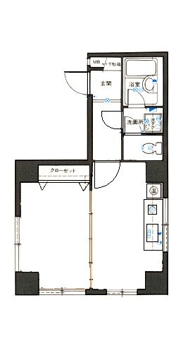 ロマネスク博多駅前1301号室-間取り