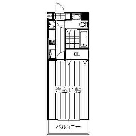 コンドミニアム薬院駅604号室-間取り