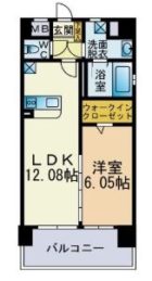 ゲニウス高砂 - 所在階***階の間取り図 2593