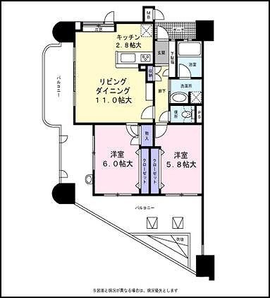 サングレート薬院駅ロイヤルウィン401号室-間取り