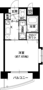 フレール薬院 - 所在階***階の間取り図 2598