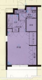 エステートモア天神アトリエ - 所在階***階の間取り図 2599