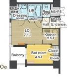 ラクレイス平尾ステーション - 所在階 の間取り図