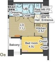 ラクレイス平尾ステーション1114号室-間取り