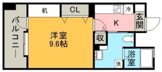 アントゥール薬院902号室-間取り