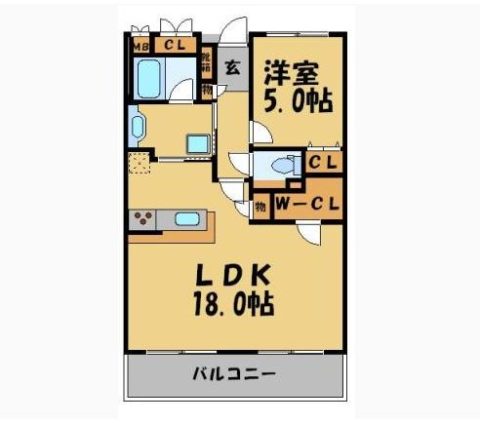 ダイアパレス赤坂けやき通り201号室-間取り