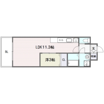 Ａ‘ＰＥＸ-Ｖ502号室-間取り