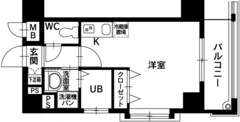 ネオルッソ薬院1003号室-間取り