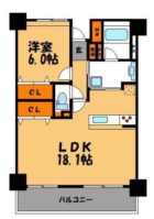 ダイアパレスプライムコート薬院 - 所在階 の間取り図