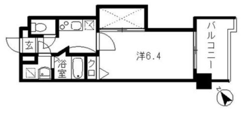 ヴィスティス01天神南705号室-間取り