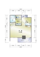 ローズモントフレア薬院 - 所在階 の間取り図