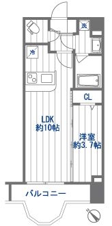 クリスタルリゾートタワー303号室-間取り