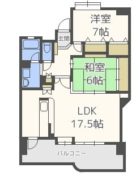 エクサイド天神 - 所在階***階の間取り図 2691