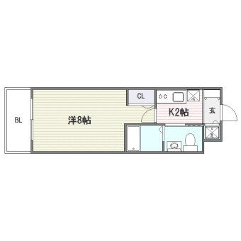 ＡＳレジデンス吉塚310号室-間取り