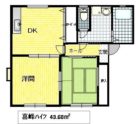 喜峰ハイツ - 所在階 の間取り図