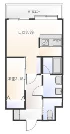 フォレストコート住吉 - 所在階 の間取り図