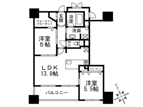 アクロス天神センタープラザ405号室-間取り