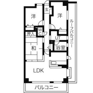 ダイアパレス唐人町801号室-間取り