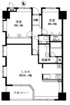 コアマンション桜坂プレジオ弐番館 - 所在階 の間取り図