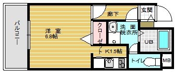 華秋ビル203号室-間取り