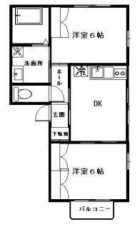 ヴィラ桜坂 - 所在階 の間取り図