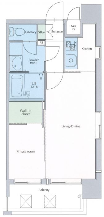 ネストピア呉服町202号室-間取り