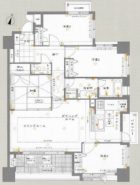 コアマンション住吉プレジオ - 所在階 の間取り図