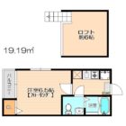 SUN住吉 - 所在階 の間取り図