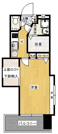 アクタス薬院大通り404号室-間取り