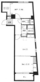 アリッサム六本松 - 所在階 の間取り図